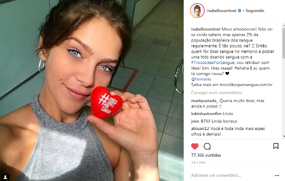 Hemorio promove campanha em que personalidades ‘trocam likes’ com doadores de sangue