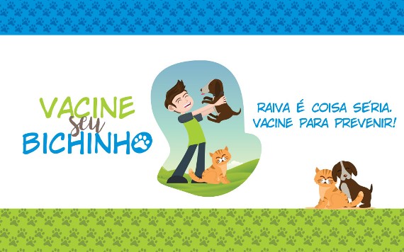 Campanha de vacinação contra raiva animal será realizada dia 7 de outubro